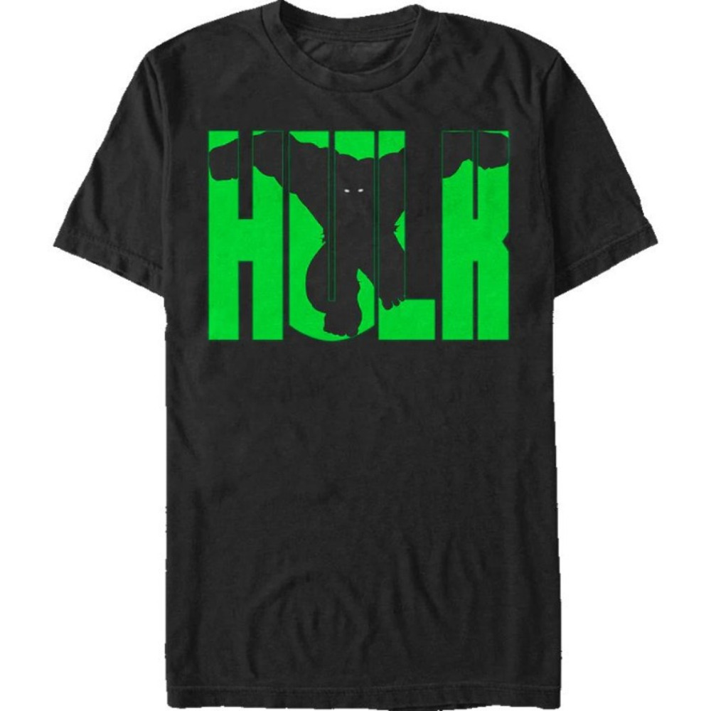 Marvel Incredible Hulk Block Letters Tshirt